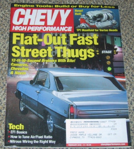 CHEVY HIGH PERFORMANCE 2002 FEB - HERITAGE EDITION SS